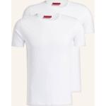 Weiße HUGO BOSS HUGO T-Shirts aus Baumwolle für Herren Größe XL 2-teilig 