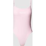 Pinke HUGO BOSS HUGO Badeanzüge mit hohem Beinausschnitt aus Polyamid für Damen Größe XL 