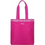 Pinke Sportliche HUGO BOSS HUGO Damenshopper mit Reißverschluss aus Kunstfaser 