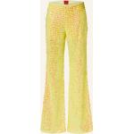 Gelbe HUGO BOSS HUGO Schlaghosen mit Pailletten mit Reißverschluss aus Polyester für Damen Größe M 