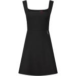 Schwarze Elegante HUGO BOSS BOSS Black Mini Minikleider & kurze Kleider mit Reißverschluss für Damen Größe L 