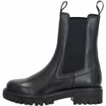 Schwarze HUGO BOSS BOSS Ankle Boots & Klassische Stiefeletten mit Kuhmotiv aus Leder für Damen Größe 41 