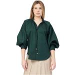 Reduzierte Grüne 3/4-ärmelige HUGO BOSS Boss Green Blusenshirts & Schlusen für Damen Größe XL 