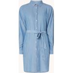 Hellblaue Unifarbene HUGO BOSS BOSS Mini Minikleider & kurze Kleider aus Lyocell für Damen Größe S 