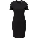 Schwarze Business HUGO BOSS BOSS Mini Rundhals-Ausschnitt Minikleider & kurze Kleider aus Jersey für Damen 