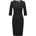 Schwarze Business HUGO BOSS BOSS Mini V-Ausschnitt Minikleider & kurze Kleider für Damen 