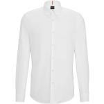 Reduzierte Weiße Casual Langärmelige HUGO BOSS BOSS Herrenlangarmhemden aus Baumwolle Größe S für den für den Frühling 