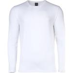 Reduzierte Weiße Langärmelige Unifarbene Oversize HUGO BOSS BOSS Rundhals-Ausschnitt Herrensweatshirts Übergrößen - versandkostenfrei 