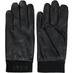 Schwarze HUGO BOSS BOSS Black Gefütterte Handschuhe aus Lammleder für Herren für den für den Winter 