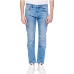 Reduzierte Blaue Bestickte HUGO BOSS BOSS Slim Fit Jeans aus Denim für Herren 