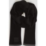 Schwarze Unifarbene HUGO BOSS BOSS Kaschmir-Schals aus Wolle für Herren 
