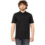 Reduzierte Schwarze Kurzärmelige HUGO BOSS BOSS Black Herrenpoloshirts & Herrenpolohemden mit Knopf aus Baumwolle Größe L 