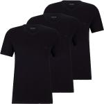 Reduzierte Schwarze HUGO BOSS BOSS V-Ausschnitt T-Shirts für Herren 3-teilig 