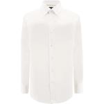 Weiße Langärmelige HUGO BOSS BOSS Herrenlangarmhemden mit Knopf aus Leinen Größe XXL 