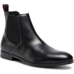 Schwarze HUGO BOSS BOSS Black The Beatles Chelsea-Boots aus Leder für Damen Größe 39 