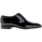Schwarze Business HUGO BOSS BOSS Black Hochzeitsschuhe & Oxford Schuhe mit Schnürsenkel aus Kalbsleder für Herren Größe 41,5 