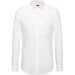 Reduzierte Weiße HUGO BOSS BOSS Slim Fit Hemden aus Popeline für Herren Größe L für den für den Frühling 