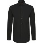 Schwarze Langärmelige HUGO BOSS BOSS Langarm-Poloshirts aus Baumwolle für Herren Größe 4 XL 