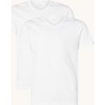 Weiße HUGO BOSS BOSS V-Ausschnitt T-Shirts für Herren Größe L 2-teilig 