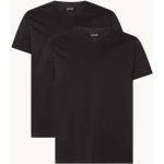 Schwarze HUGO BOSS BOSS V-Ausschnitt T-Shirts für Herren Größe M 2-teilig 
