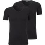 Schwarze HUGO BOSS BOSS V-Ausschnitt T-Shirts für Herren Größe L 2-teilig 