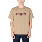 Reduzierte Braune HUGO BOSS BOSS T-Shirts aus Baumwolle für Herren Größe L für den für den Herbst 
