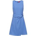 Reduzierte Blaue Unifarbene Casual Ärmellose HUGO BOSS HUGO Mini Rundhals-Ausschnitt Minikleider & kurze Kleider mit Reißverschluss für Damen 