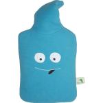 Hellblaue Hugo Frosch Emoji Smiley Wärmflaschen mit Tiermotiv maschinenwaschbar 