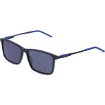 Blaue HUGO BOSS HUGO Rechteckige Kunststoffsonnenbrillen für Herren 