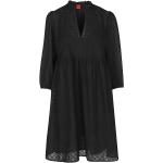 Schwarze 3/4-ärmelige HUGO BOSS HUGO Mini Minikleider & kurze Kleider aus Baumwolle für Damen Größe M für den für den Sommer 