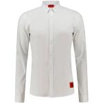 Reduzierte Weiße Unifarbene Casual Langärmelige HUGO BOSS HUGO Kentkragen Hemden mit Kent-Kragen aus Baumwolle für Herren Größe S für den für den Frühling 