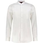 Weiße Unifarbene Casual Langärmelige HUGO BOSS HUGO Stehkragen Stehkragenhemden aus Baumwolle für Herren Größe S 