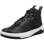 Schwarze HUGO BOSS BOSS Black High Top Sneaker & Sneaker Boots aus Leder für Herren Größe 45 