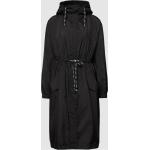 Reduzierte Schwarze Unifarbene HUGO BOSS HUGO Kapuzenmäntel aus Polyester mit Kapuze für Damen Größe XS für den für den Herbst 