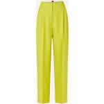 Gelbe HUGO BOSS HUGO Bundfaltenhosen mit Reißverschluss aus Baumwolle für Damen Größe S 