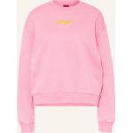 Pinke HUGO BOSS HUGO Damensweatshirts aus Baumwolle Größe M 