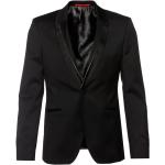 Schwarze HUGO BOSS HUGO Businesskleidung aus Wolle für Herren Übergröße 