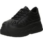 Schwarze High Top Sneaker & Sneaker Boots aus Leder für Damen Größe 37 