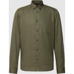 Olivgrüne Unifarbene HUGO BOSS HUGO Button Down Kragen Businesskleidung für Herren Größe XL für den für den Frühling 