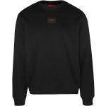 Schwarze Langärmelige HUGO BOSS HUGO Herrensweatshirts aus Baumwolle Größe M für den für den Herbst 