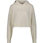 Reduzierte Offwhitefarbene Casual HUGO BOSS HUGO Damensweatshirts aus Baumwolle mit Kapuze Größe XS 