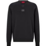 Schwarze Unifarbene HUGO BOSS HUGO Herrensweatshirts aus Baumwollmischung Größe M 