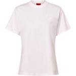 Weiße HUGO BOSS HUGO Rundhals-Ausschnitt T-Shirts aus Baumwolle für Damen Größe XS 