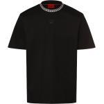 Schwarze Unifarbene HUGO BOSS HUGO Rundhals-Ausschnitt T-Shirts für Herren Größe XXL 