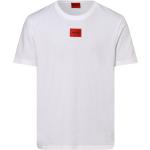 Weiße Unifarbene HUGO BOSS HUGO Rundhals-Ausschnitt T-Shirts für Herren Größe XXL 