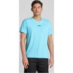 Neonblaue T-Shirts aus Baumwolle für Herren Größe XXL 