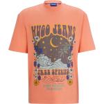 Orange Kurzärmelige HUGO BOSS HUGO Nachhaltige T-Shirts aus Jersey für Herren Übergrößen für den für den Sommer 