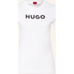Reduzierte Weiße HUGO BOSS HUGO T-Shirts aus Baumwolle für Damen Größe XS 