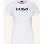 Reduzierte Weiße HUGO BOSS HUGO T-Shirts aus Baumwolle für Damen Größe S 