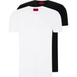 Schwarze Kurzärmelige HUGO BOSS HUGO Nachhaltige V-Ausschnitt T-Shirts aus Baumwolle für Herren Größe 3 XL 